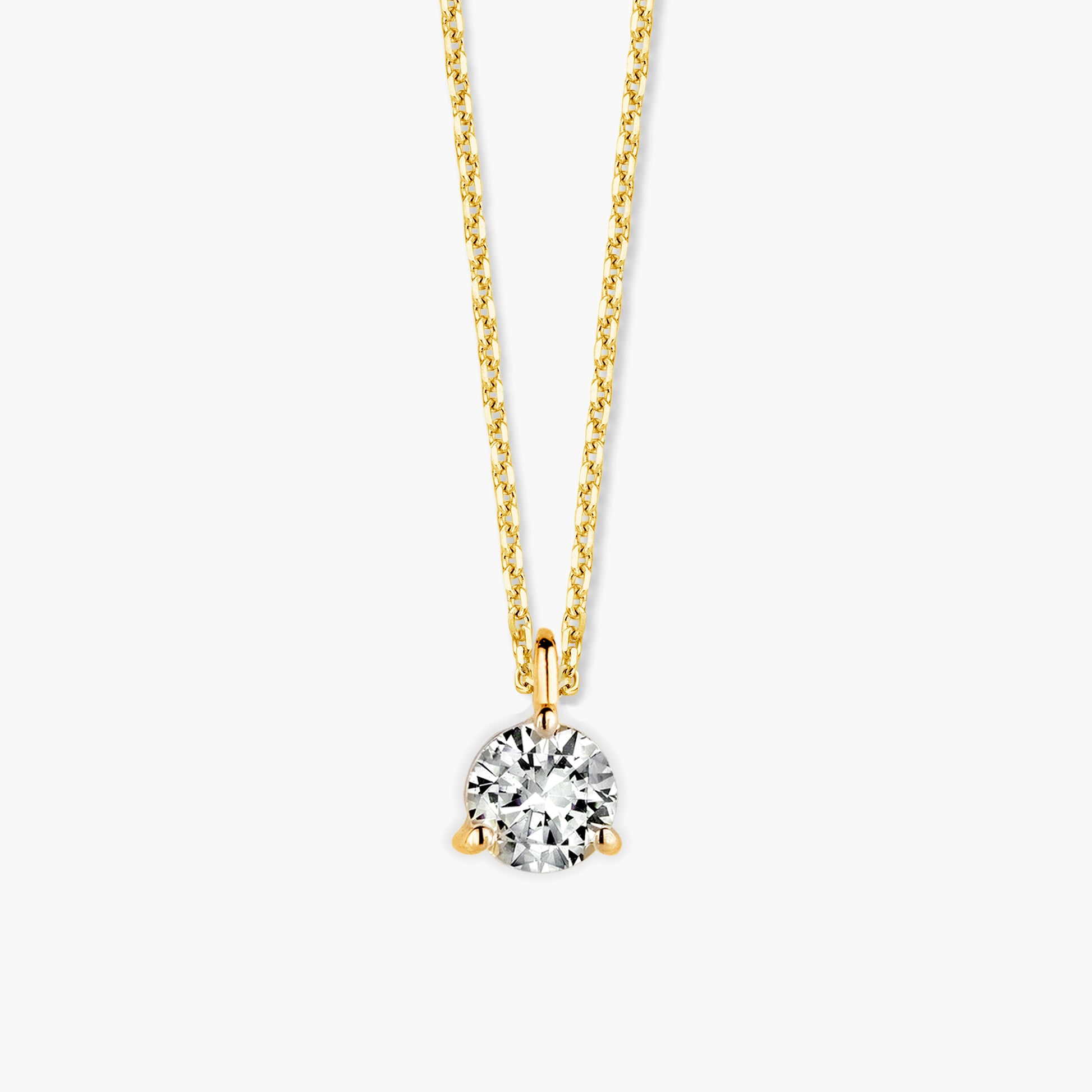 Necklace Solitair Three
geelgoud