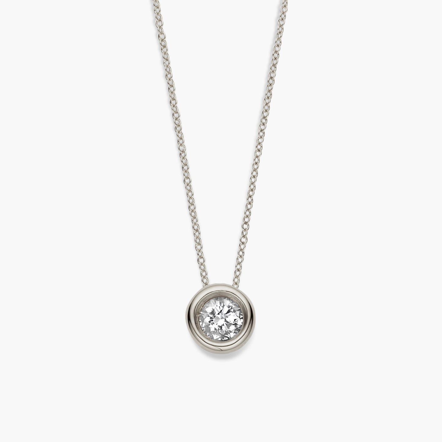 Necklace Solitair Eternal
witgoud