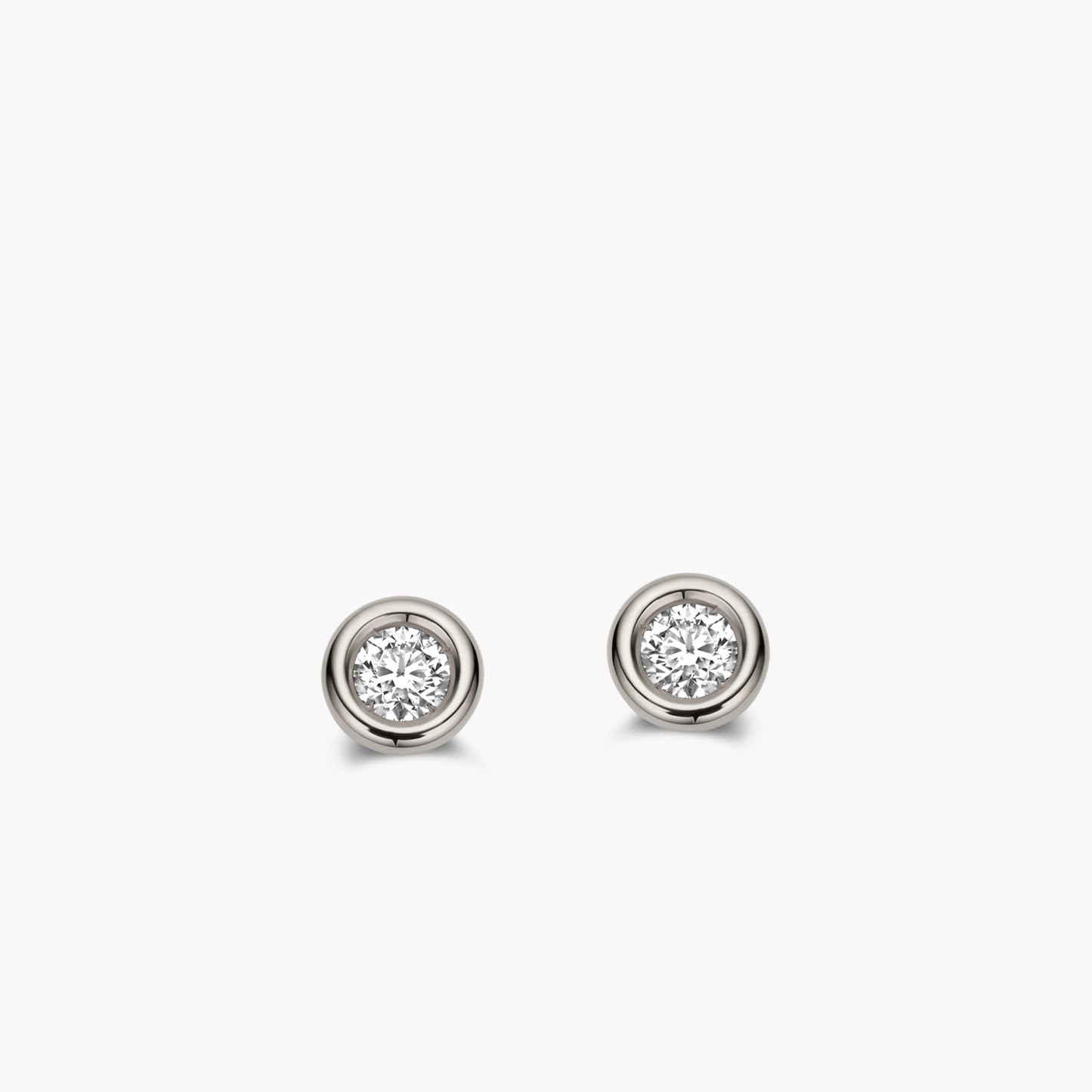 Earrings Solitaire Eternal witgoud