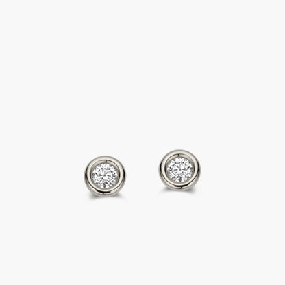 Earrings Solitaire Eternal witgoud