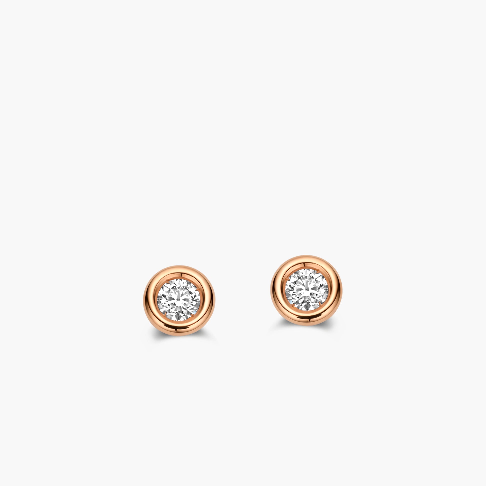 Earrings Solitaire Eternal roségoud
