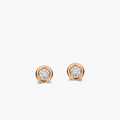 Earrings Solitaire Eternal roségoud