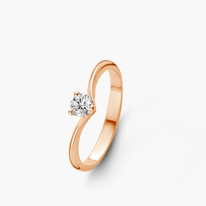 Solitaire Ring Embrace roségoud