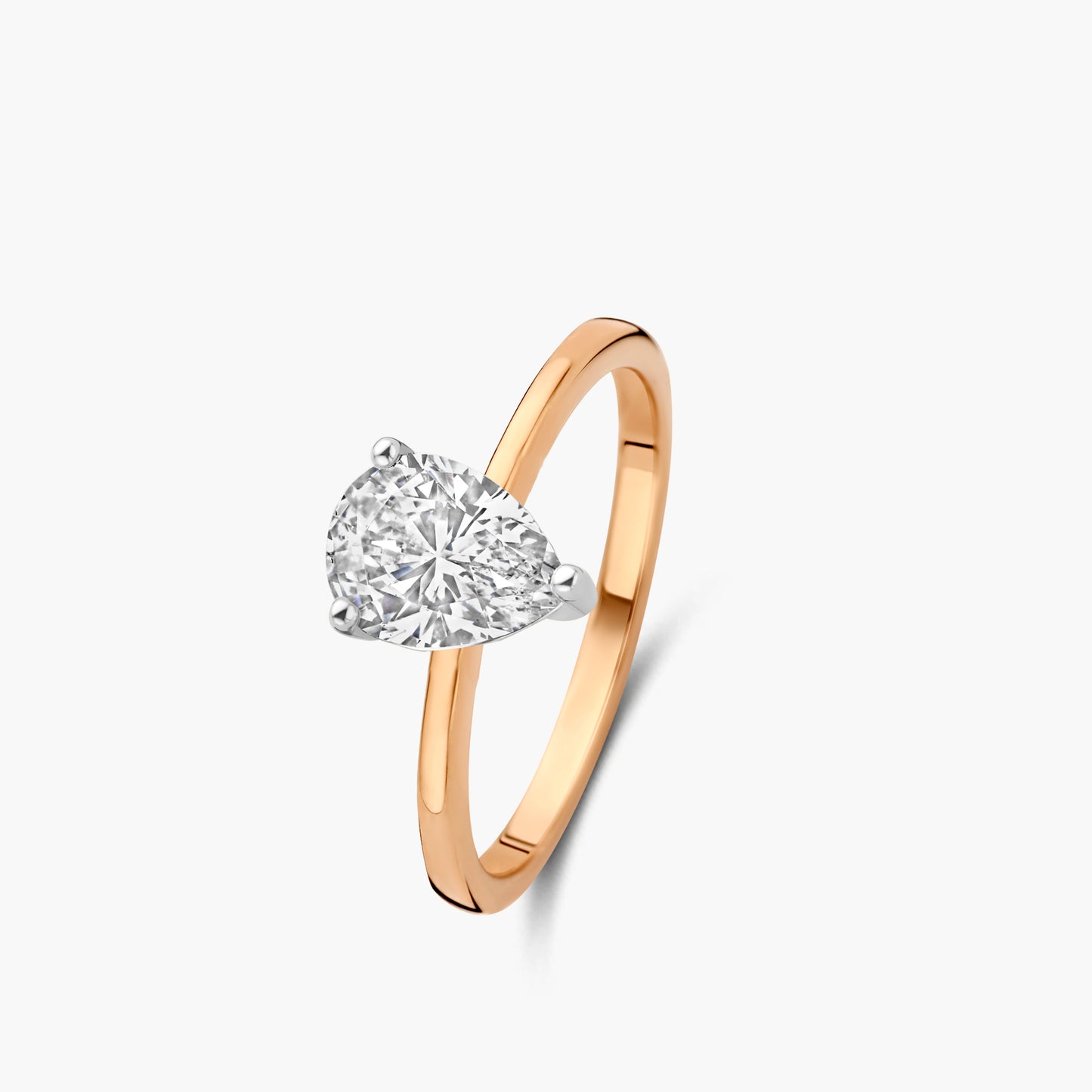 Solitaire Ring Chaton roségoud