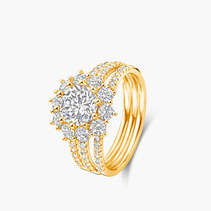 Solitaire Ring Beheyt Icon geelgoud