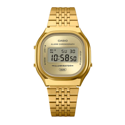 Casio horloge A140WEG-9AEF vintage afgeronde gold
