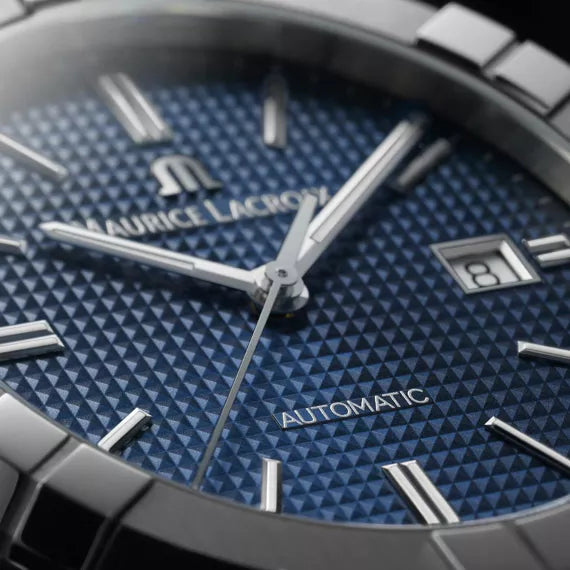 Maurice Lacroix AIKON Automatic Date 42mm Blue Dial AI6008-SS002-430-1