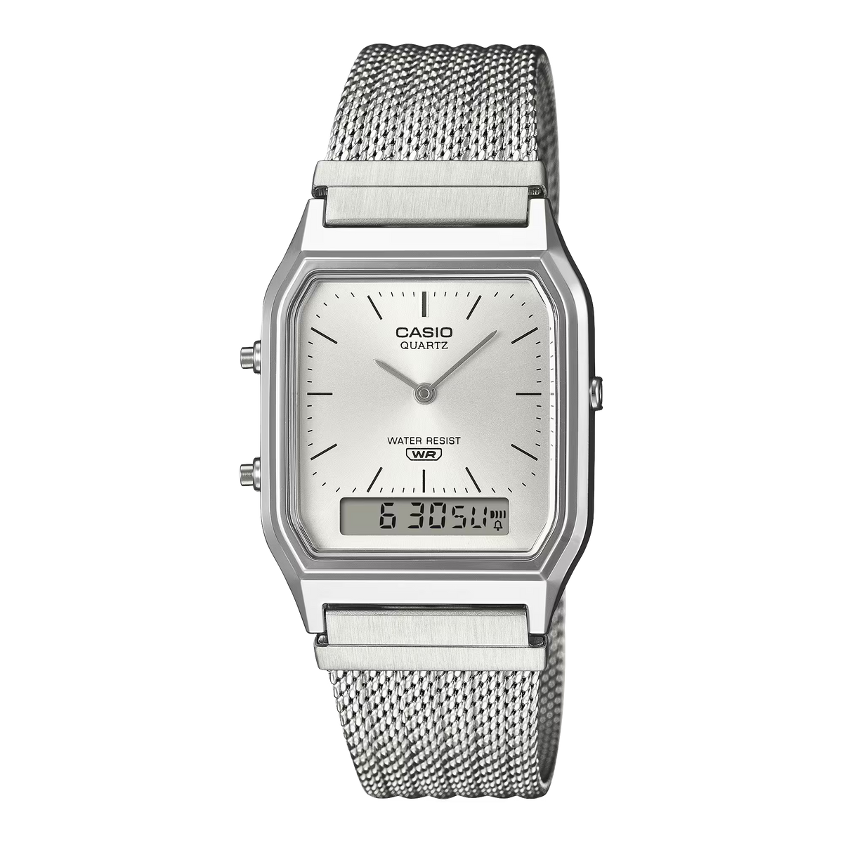 Casio horloge AQ-230EM-7AEF vintage zilver ana-digi