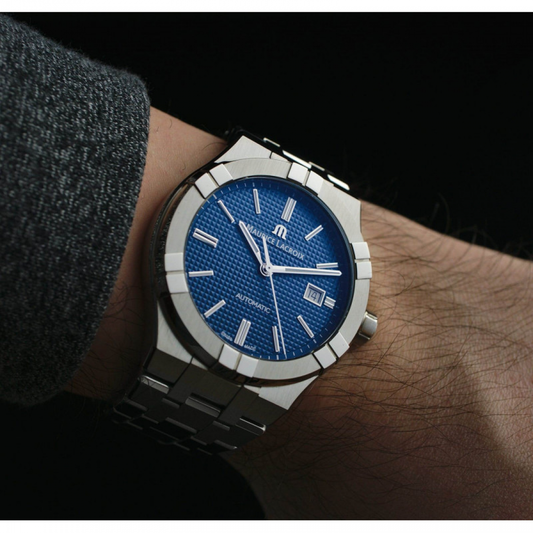 Maurice Lacroix AIKON Automatic Date 42mm Blue Dial AI6008-SS002-430-1