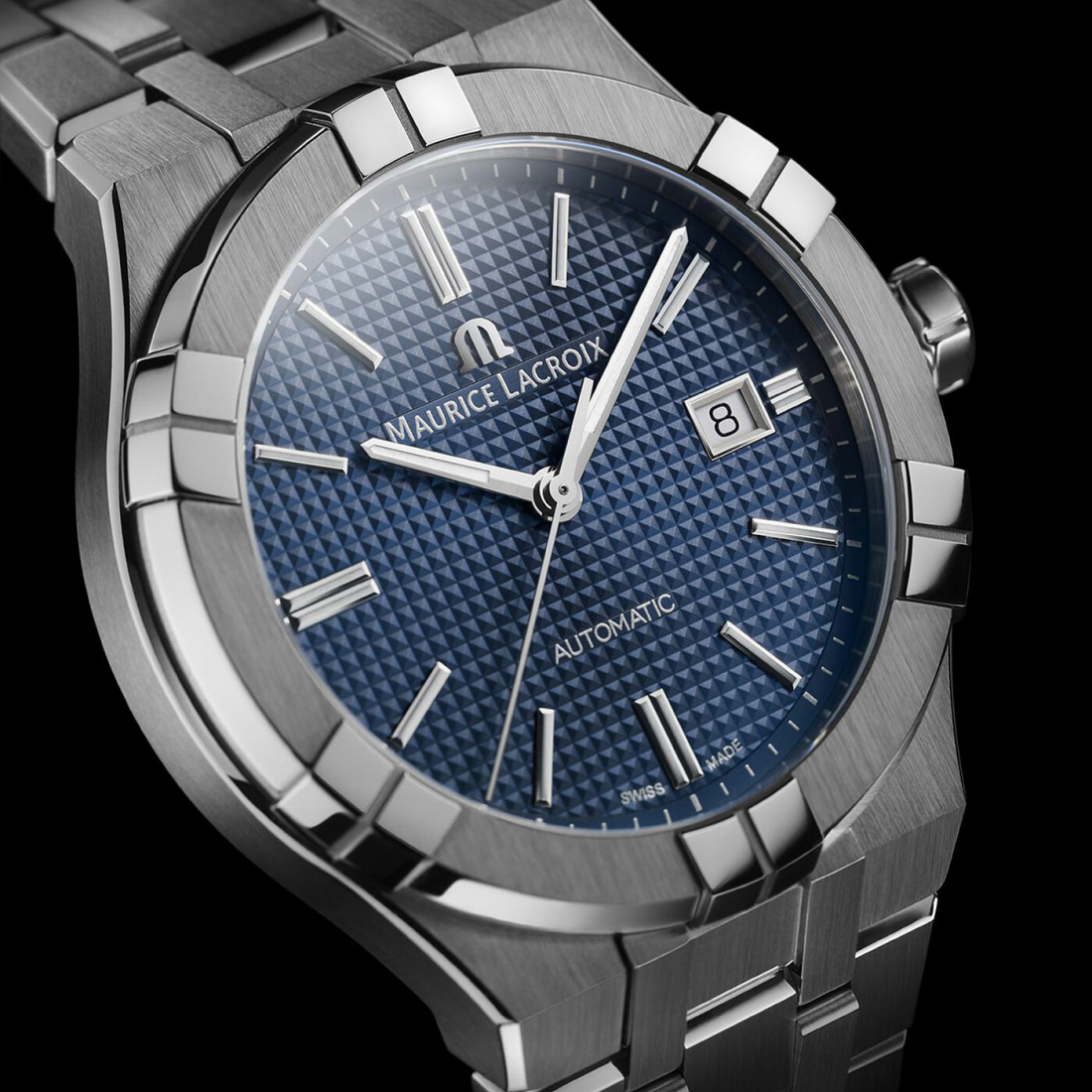 Maurice Lacroix AIKON Automatic Date 42mm Blue Dial AI6008-SS002-430-1