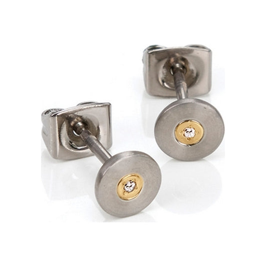Boccia Titanium Oorbellen met Diamant 0545-02