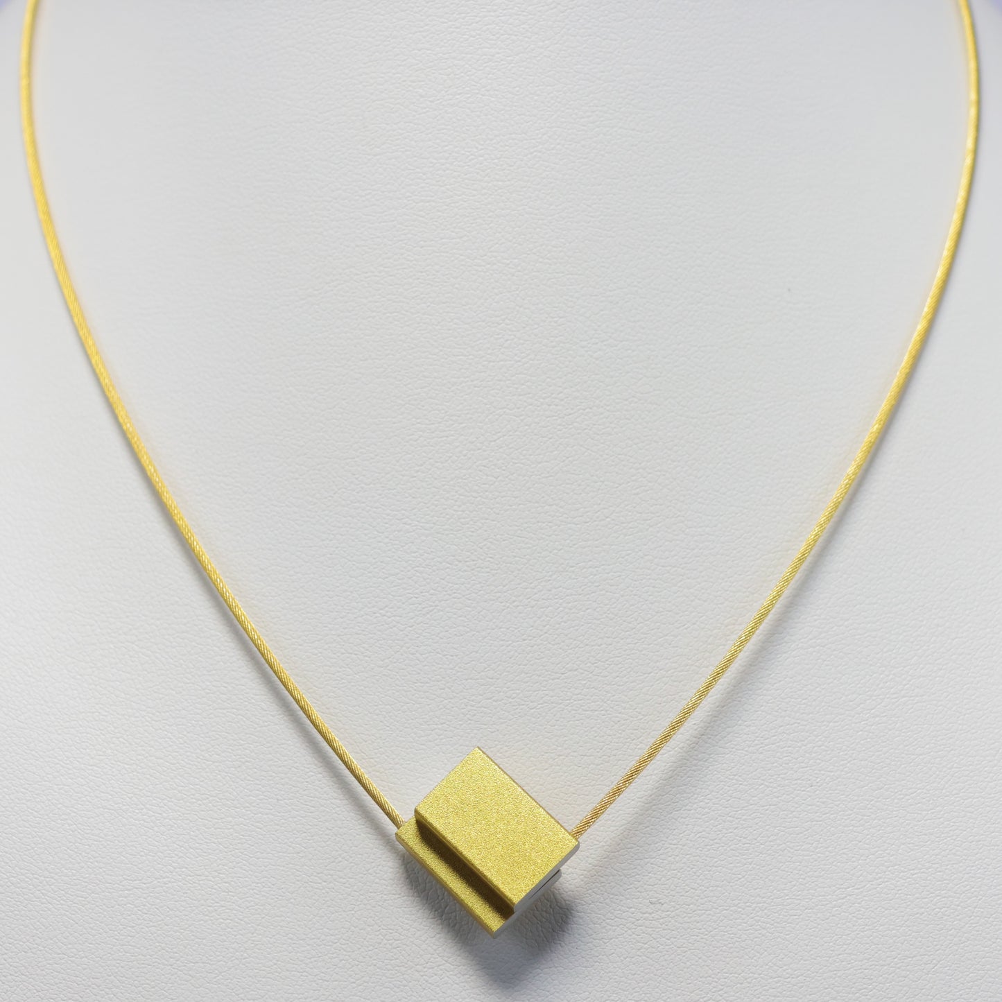 CLIC gold plates halsketting C214G