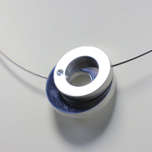 CLIC halsketting cirkel met zirconia C108