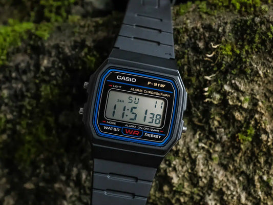 Casio Basic F-91W-1YEG unisex horloge