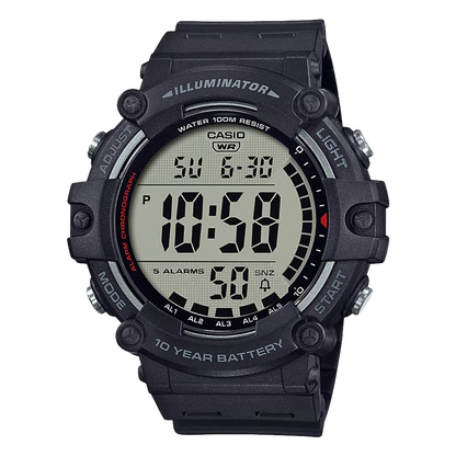 Casio horloge AE-1500WH-1AVEF timeless black digitaal
