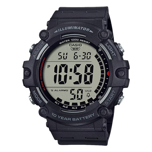 Casio horloge AE-1500WH-1AVEF timeless black digitaal