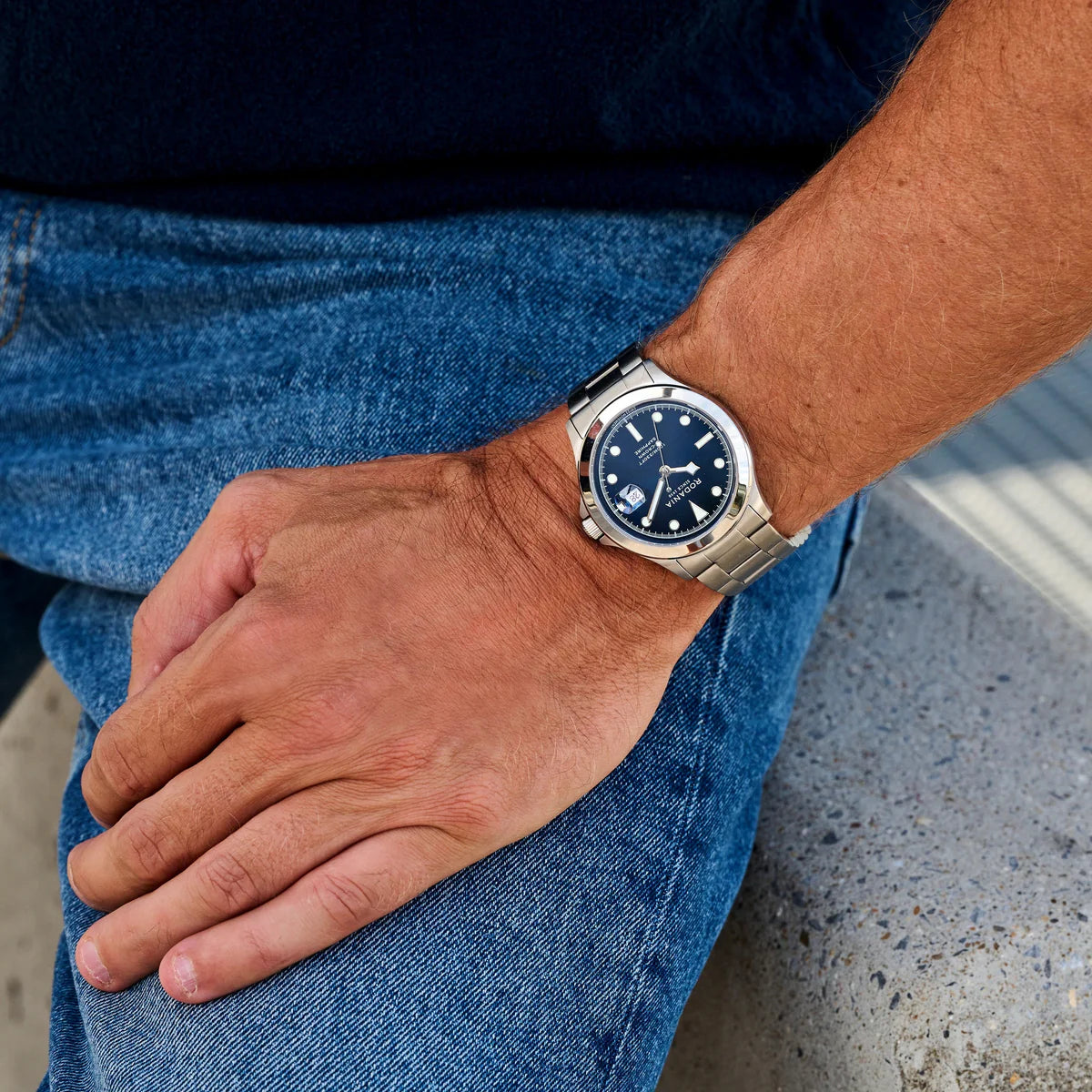 Rodania horloge heren Verbier Gents Sport R17048 blue dial
