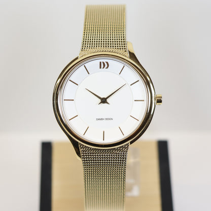 Danish Design dameshorloge IV05Q1194 gold milanese band