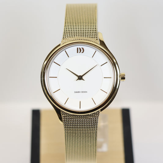 Danish Design dameshorloge IV05Q1194 gold milanese band