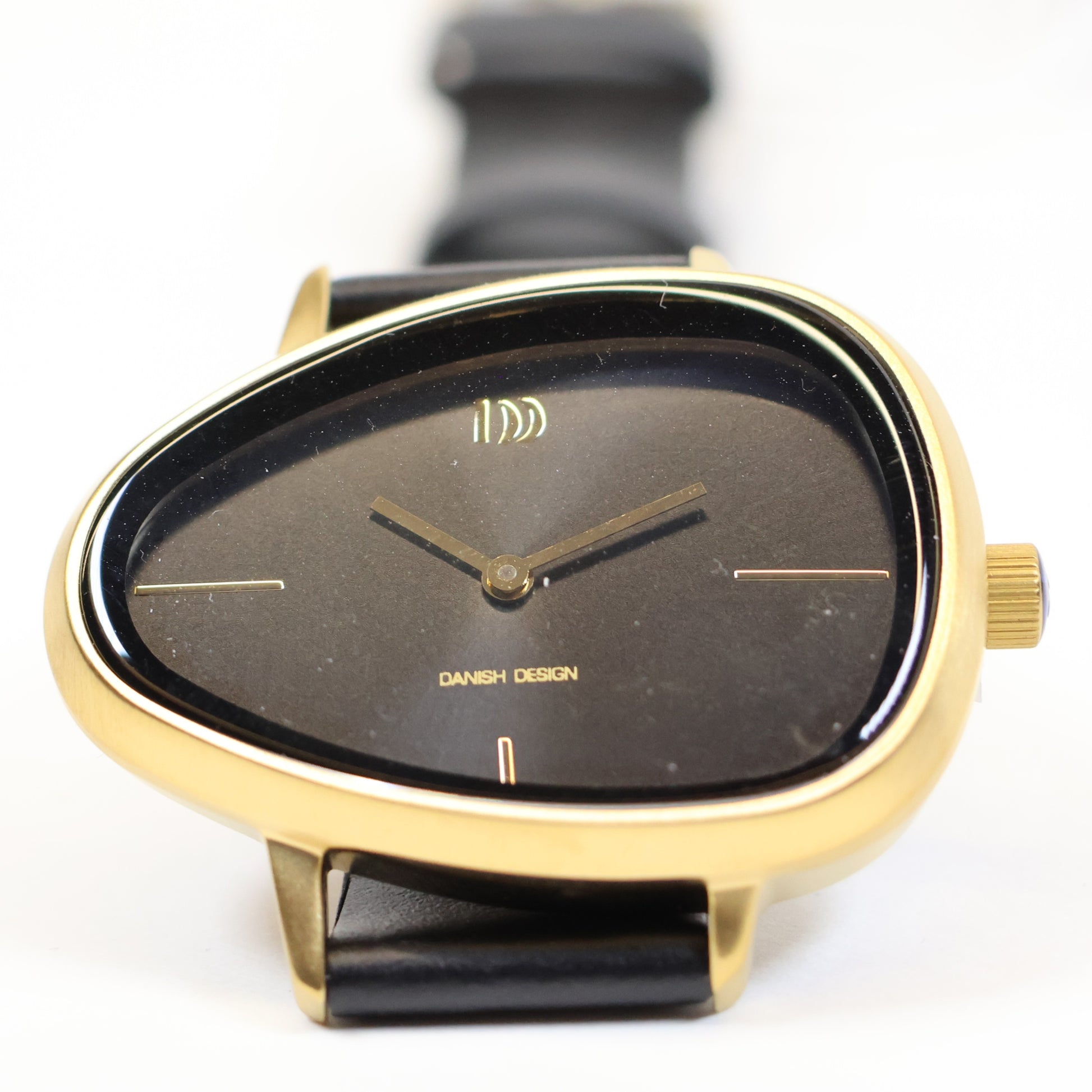 Danish Design horloge dames 35mm Elvsten IV15Q1305 Gold Black 