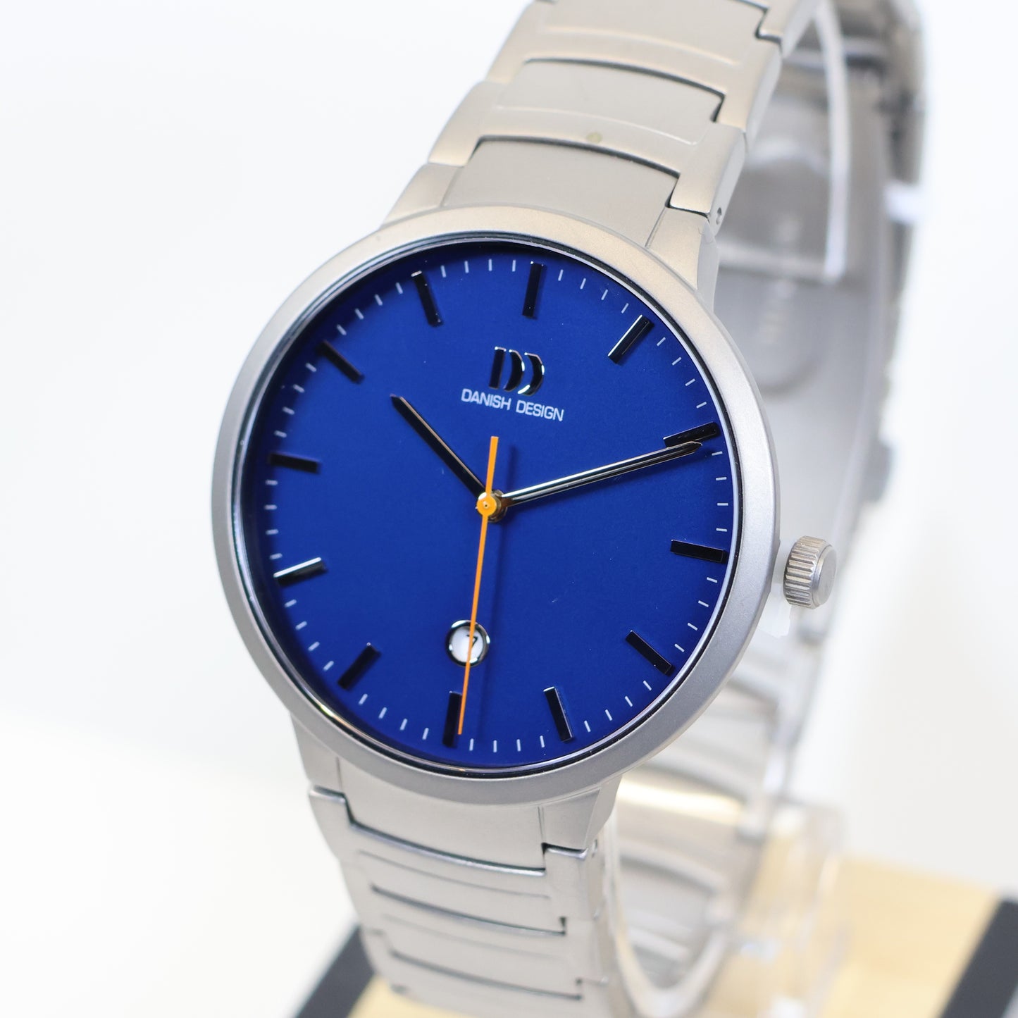 Danish Design horloge heren IQ68Q1278 titanium blue dial