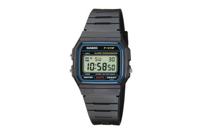 Casio Basic F-91W-1YEG unisex horloge
