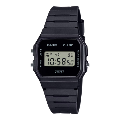 Casio horloge unisex F-91W-1AEF timeless black