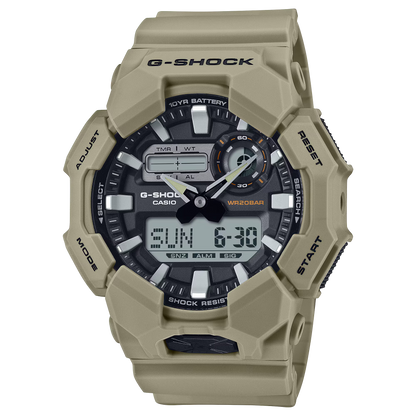 Casio G-shock horloge GA-010-5AER beige zandkleur