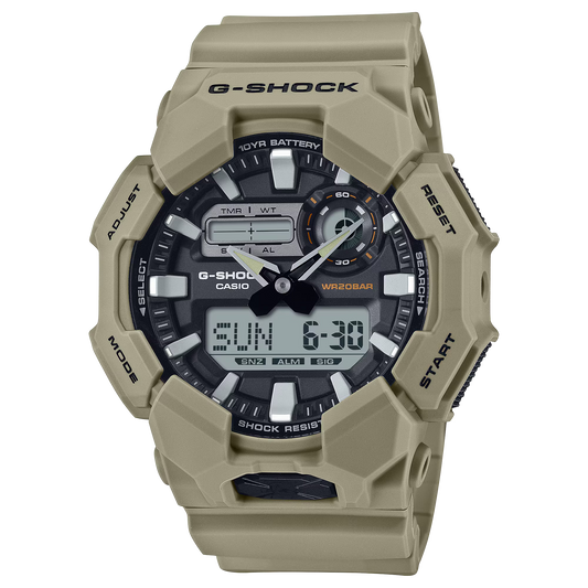 Casio G-shock horloge GA-010-5AER beige zandkleur
