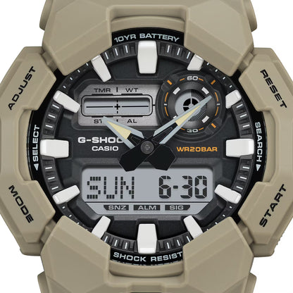 Casio G-shock horloge GA-010-5AER beige zandkleur