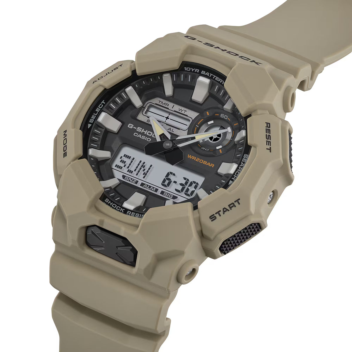 Casio G-shock horloge GA-010-5AER beige zandkleur