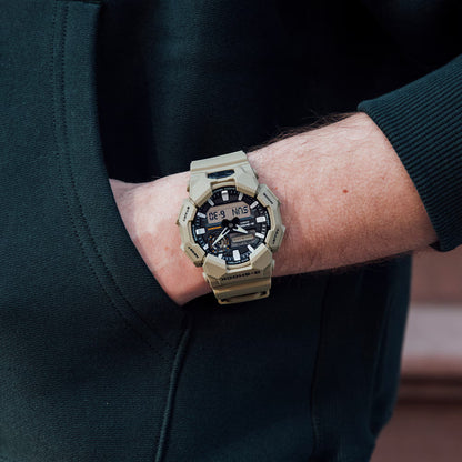 Casio G-shock horloge GA-010-5AER beige zandkleur