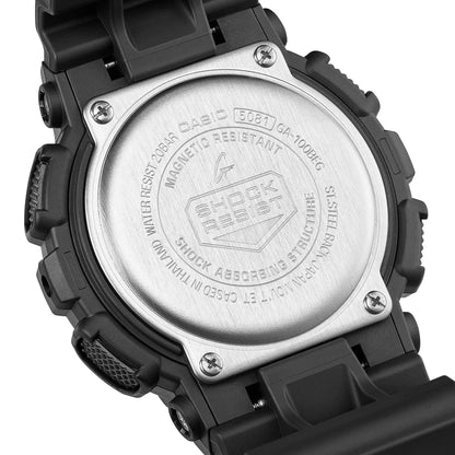 Casio G-shock horloge GA-100BEG-1AER zwart electro groen