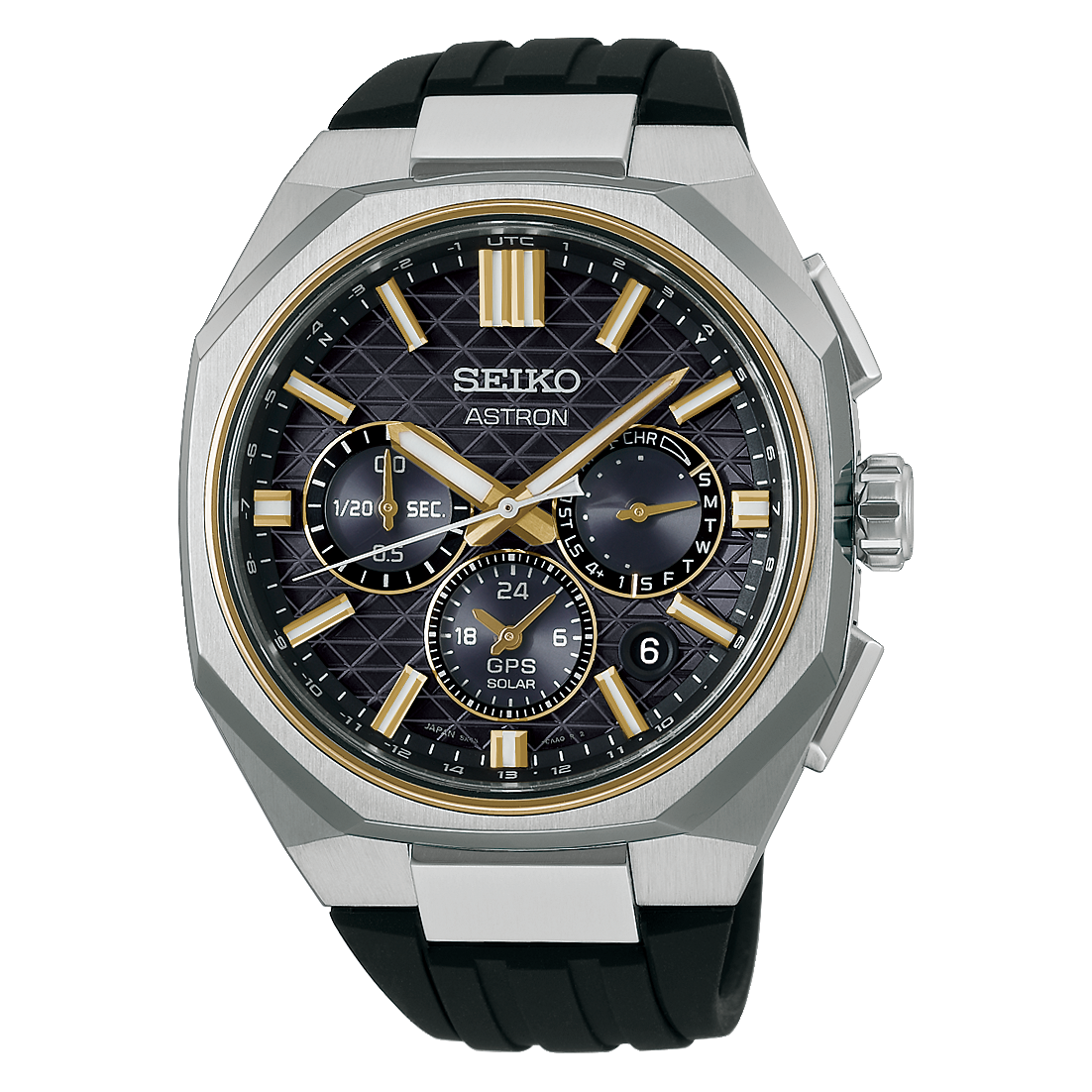 Seiko Astron HAB003J1 titanium herenhorloge GPS solar chrono zwart