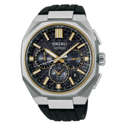 Seiko Astron HAB003J1 titanium herenhorloge GPS solar chrono zwart