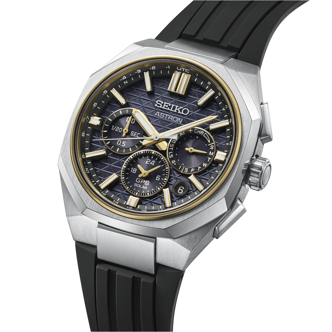 Seiko Astron HAB003J1 titanium herenhorloge GPS solar chrono zwart