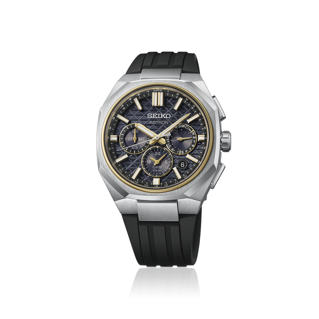 Seiko Astron HAB003J1 titanium herenhorloge GPS solar chrono zwart