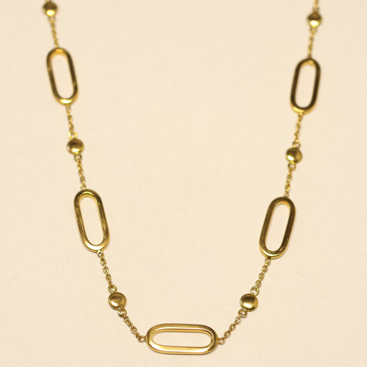 Ketting met motief geel goud 058041/45
