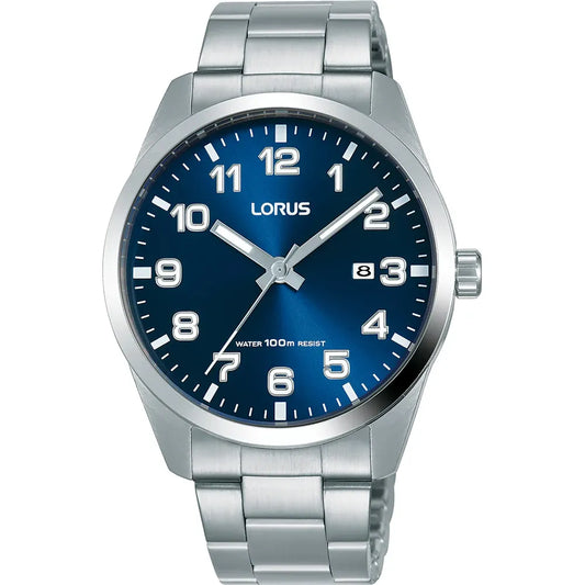Lorus RH975JX5 herenhorloge datum blauw duidelijke cijfers