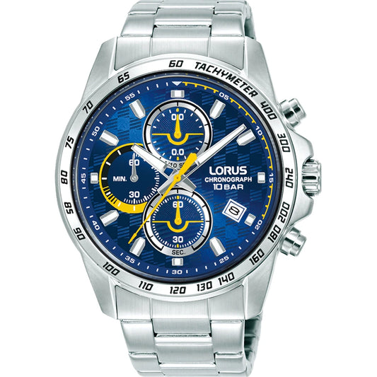 Lorus RM307KX9 chronograaf herenhorloge blauw