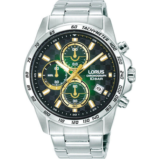 Lorus RM309KX9 chronograaf herenhorloge groen