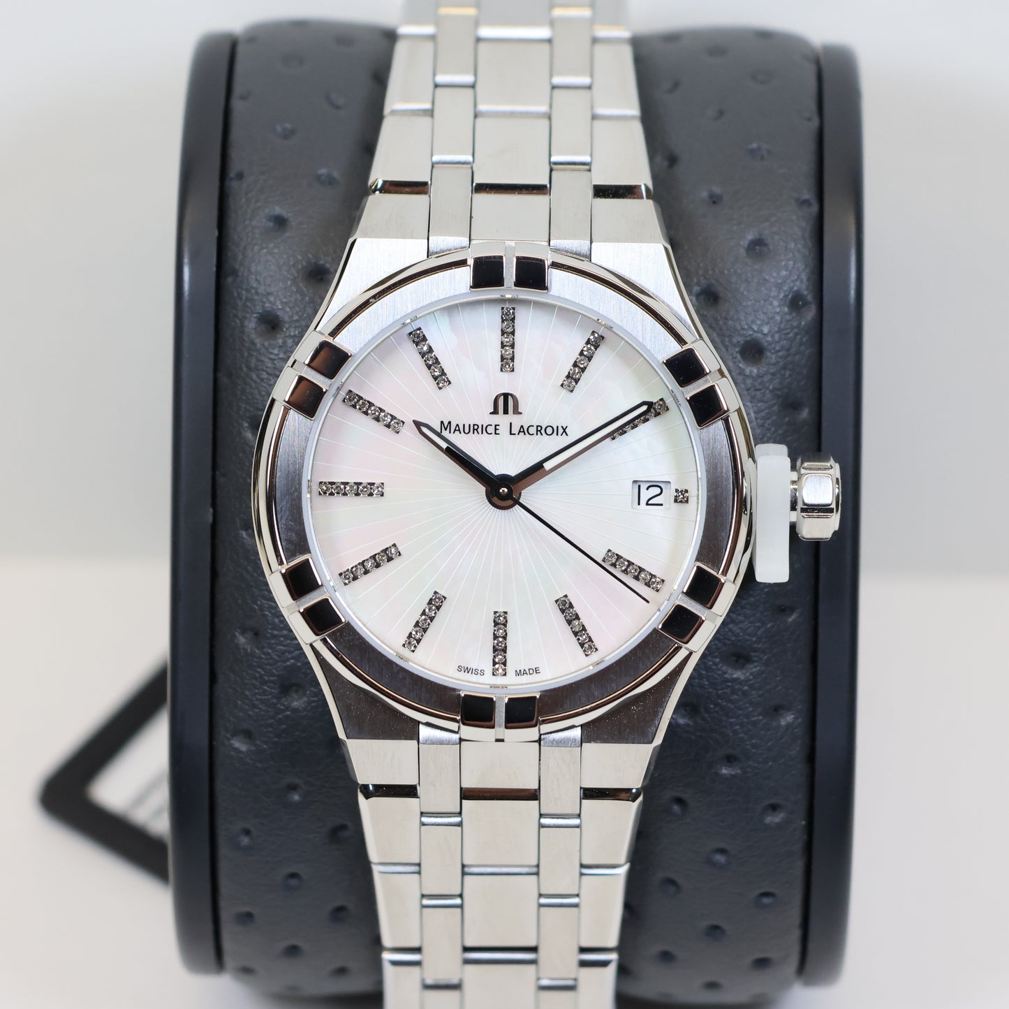 Maurice Lacroix AIKON Quartz Date 35mm Diamonds AI1106-SS002-170-1