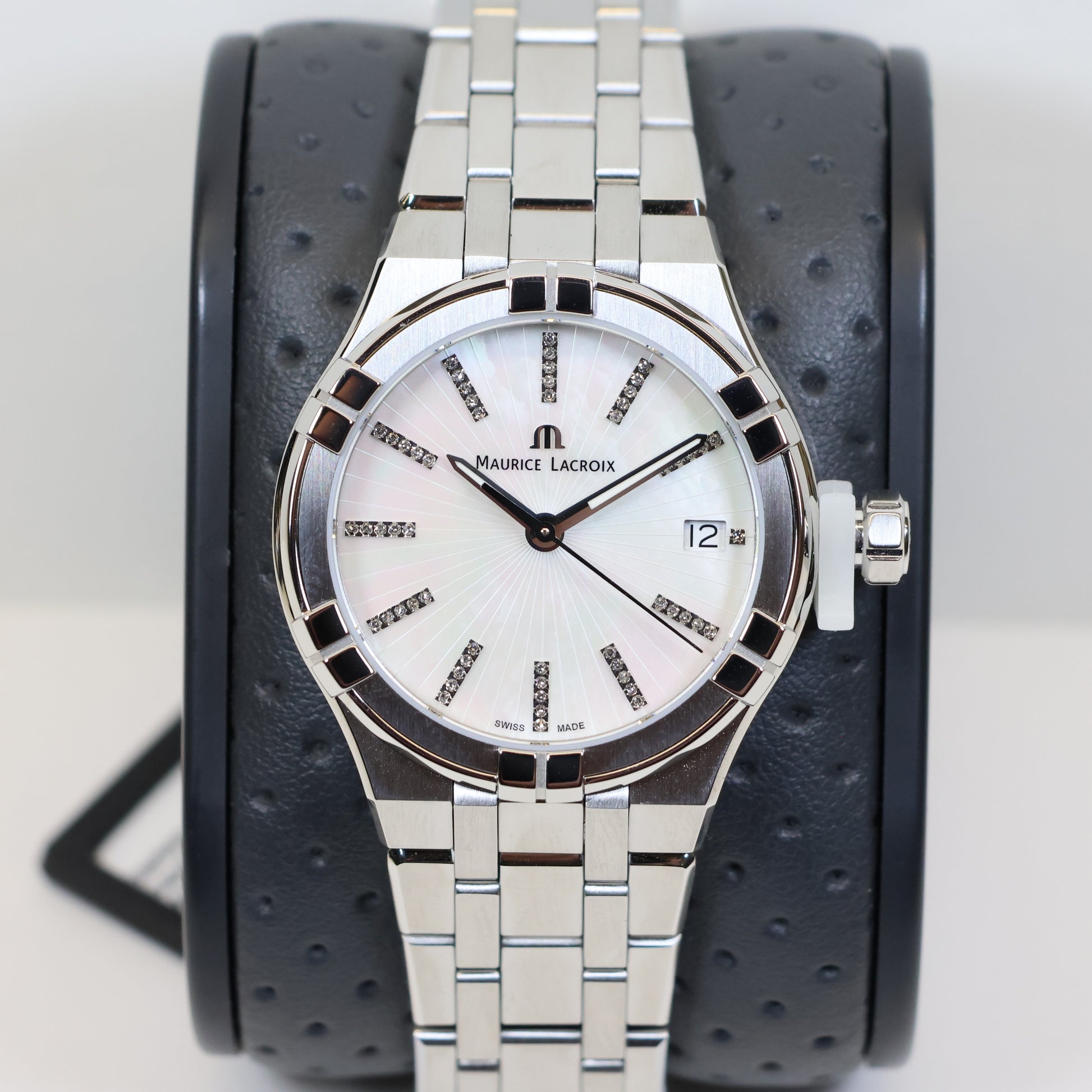 Maurice Lacroix AIKON Quartz Date 35mm Diamonds AI1106-SS002-170-1