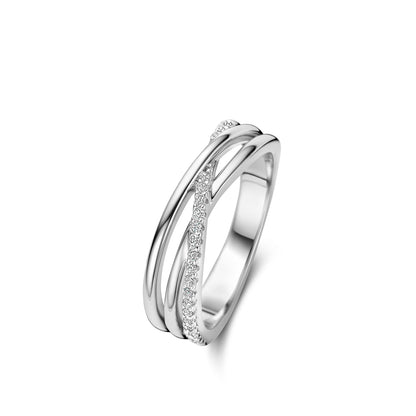 Naiomy Silver zilveren ring met zirconia stenen N4J64