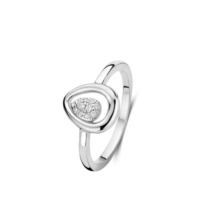 Naiomy Silver ring met zirconia N5D51