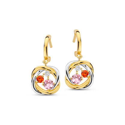 Naiomy Zilver vergulde oorbellen N5F59
