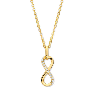 Naiomy zilveren ketting met infinity hanger N5G58