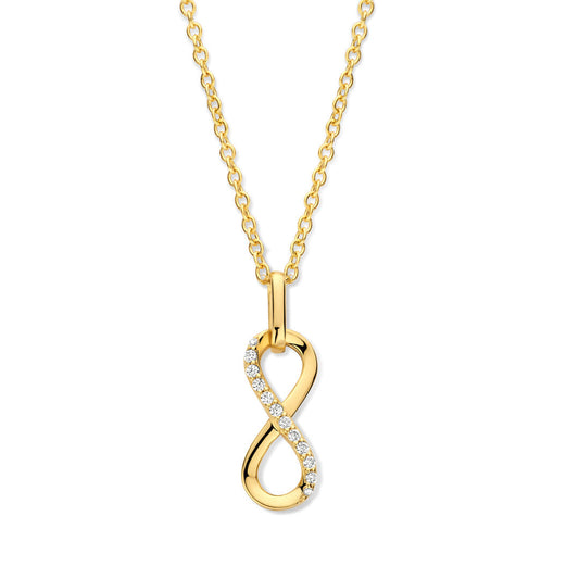 Naiomy zilveren ketting met infinity hanger N5G58