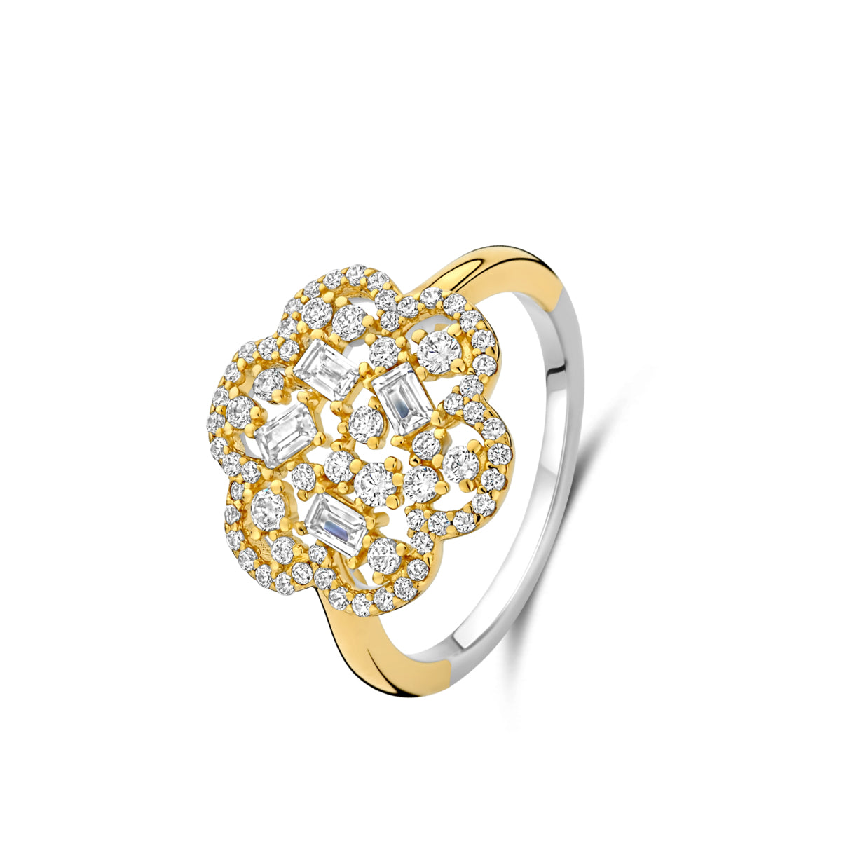 Naiomy Silver zilveren bloem ring N5L67