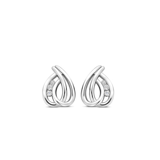Naiomy Silver zilveren druppel Oorbellen N5O56